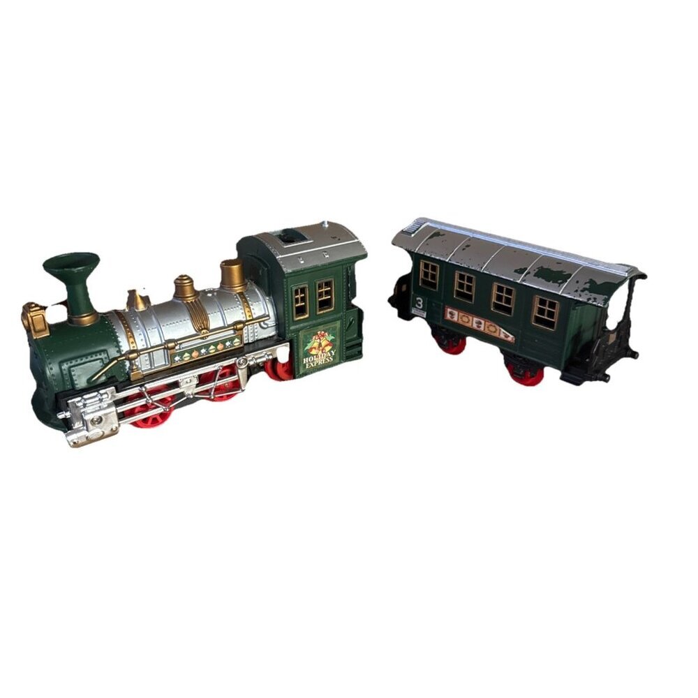 Goldlox Toys Gold Ox Express Plastic Train 2 Pieces WORKING